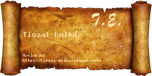 Tiszai Enikő névjegykártya